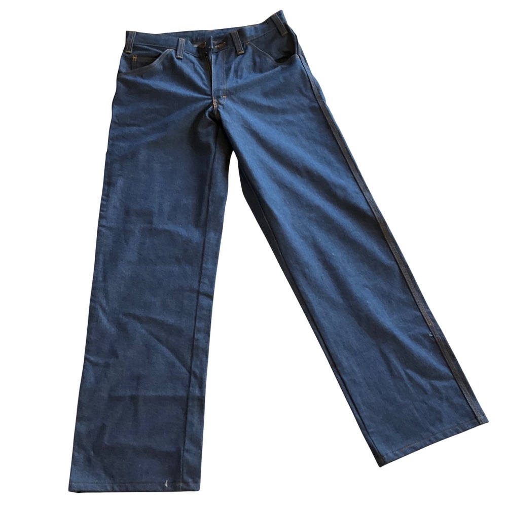 Workrite‎ FR Flame Resistant Uniform Work Pants Dark Wash Denim Men 32x31